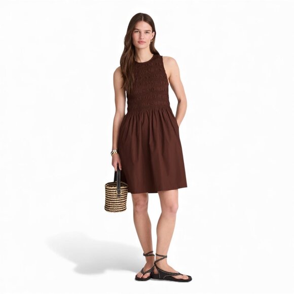 Madewell The Melody Smocked Mini Dress Size XXS - Picture 5 of 11